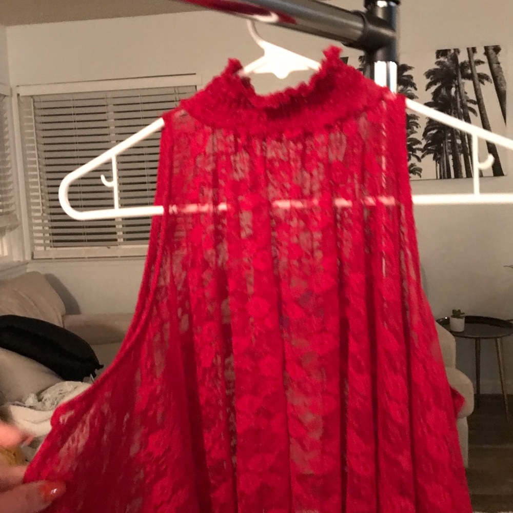 Free People sheer blouse
